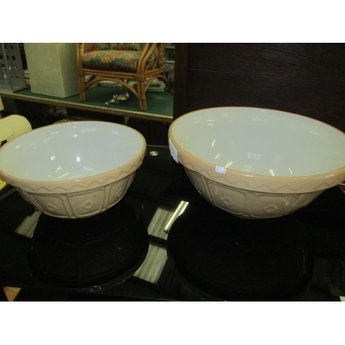 120 - FLOUR/MIXING BOWLS MASON CASH & CO I/2lb & 8lb