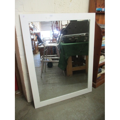 204 - LARGE WHITE SHABBY CHIC MIRROR