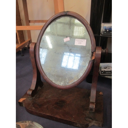 130 - EDWARDIAN MAHOGANY VENEERED VANITY MIRROR