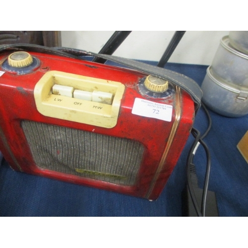 72 - A RETRO  RED RADIO BY SKY LEADER