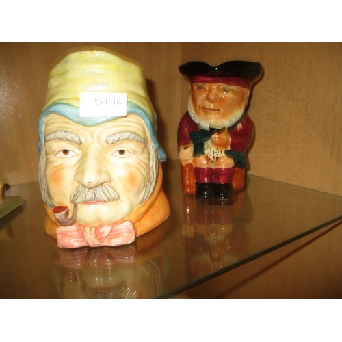 79 - TOBY JUG AND A SAXONY CHARACTER JUG