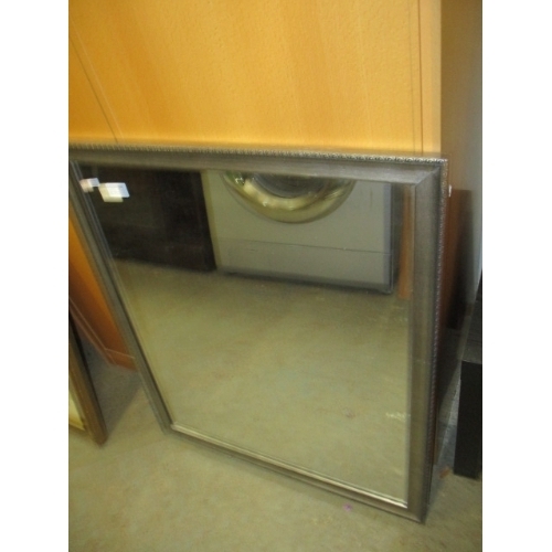 170 - SILVER FRAMED MIRROR