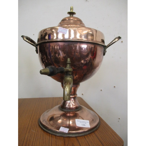 146 - COPPER AND BRASS SAMOVAR