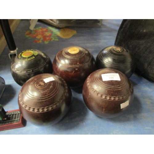 188 - LAWN BOWLS X 5