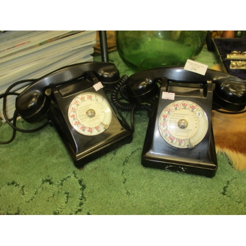 254 - 2 FRENCH MINISTRY TELEPHONES WITH  EXTENSION