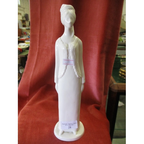 28 - WHITE SPODE BONE CHINA FIGURINE 