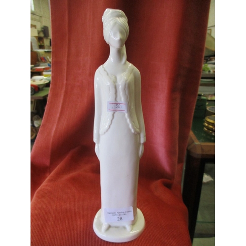 28 - WHITE SPODE BONE CHINA FIGURINE 