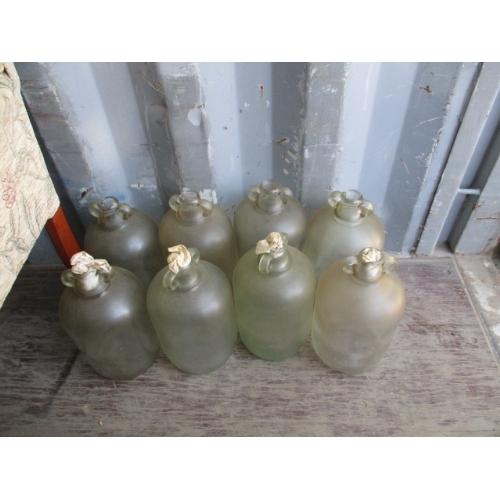 581 - QUANTITY OF 8 DEMIJOHNS