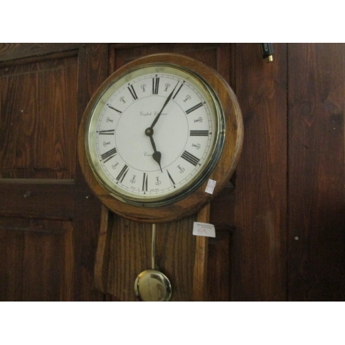 53A - OAK WALL CLOCK