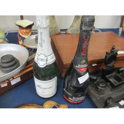 84A - BOTTLE OF MUMM DRY AND BOTTLE OF SCHWARZE MADCHENTRAUBE