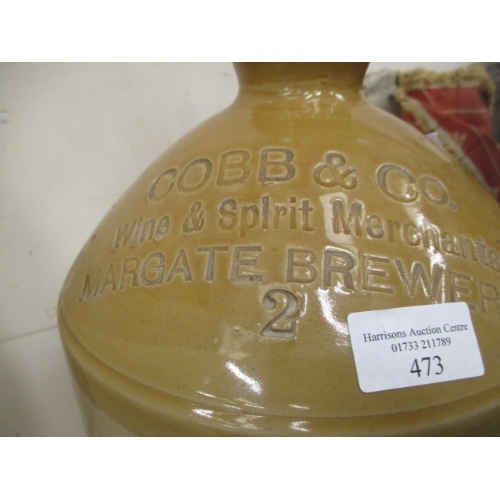 75 - COBB & Co MARGATE BREWERY GLAZED FLAGON