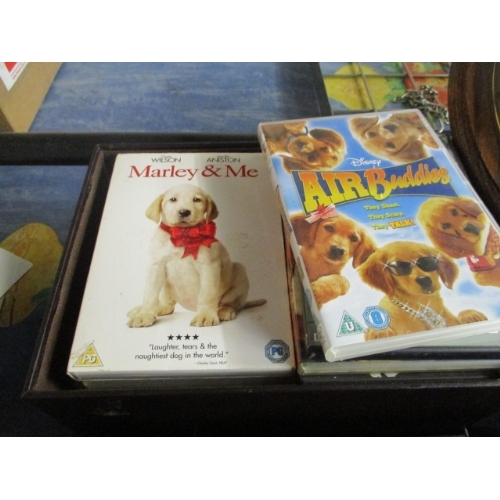 270 - CASE OF DVD's -  BILL & TED, MARLEY & ME, AIR BUDDIES ETC