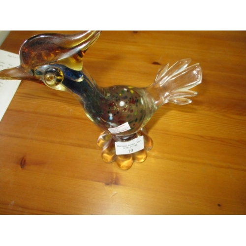 10 - GLASS BIRD ORNAMENT