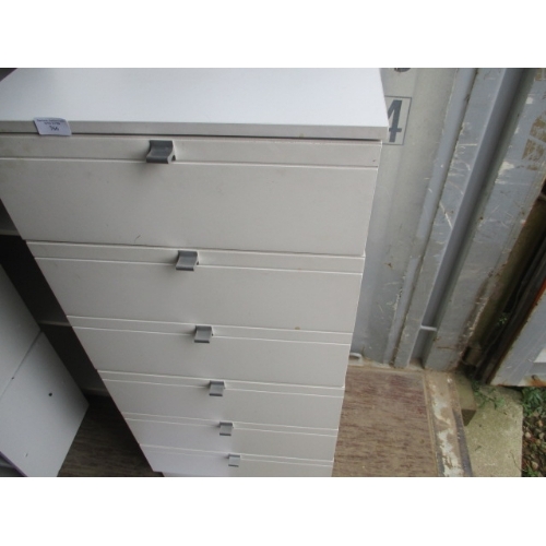 766 - 6 DRAWER MELAMINE CHEST OF DRAWERS