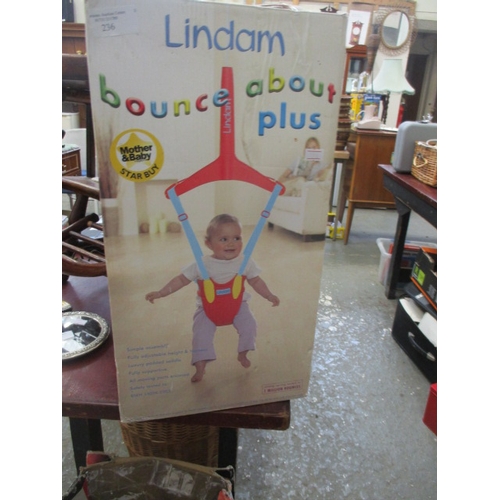 237 - BABY DOOR BOUNCER BY LINDAM, BOXED