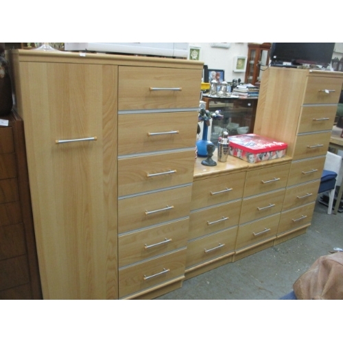 384 - 'MANHATTEN' FURNITURE SET BY ALSTONS CABINETS LTD