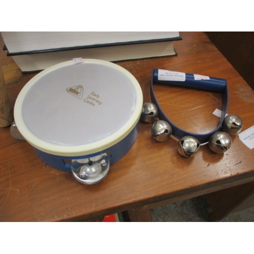 391 - EARLY LEARNING TAMBOURINE AND MUSICAL BELLS