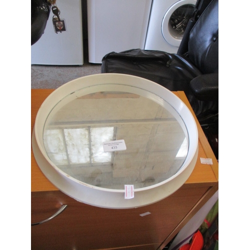 435 - RETRO ROUND MIRROR WITH PLASTIC FRAME