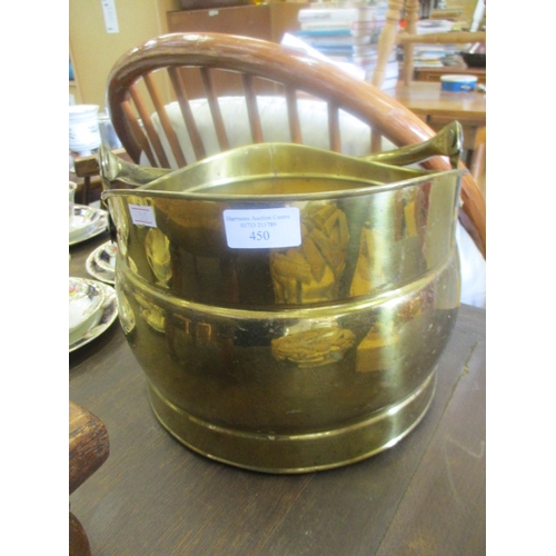 450 - BRASS COAL BUCKET