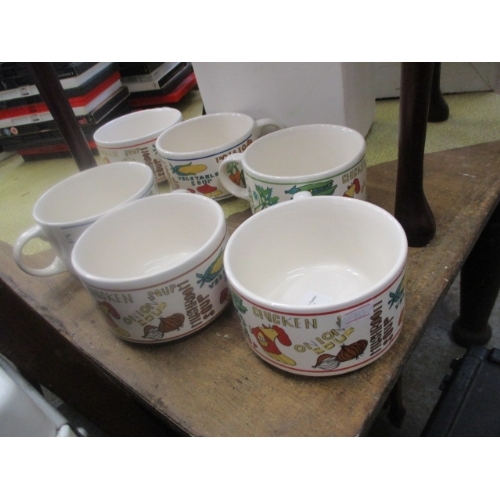 474 - 6 SOUP MUGS