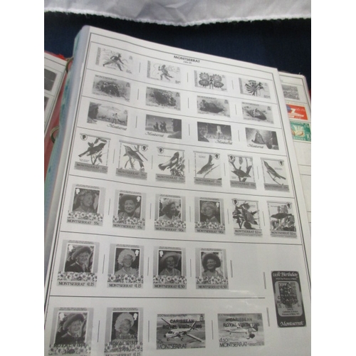 61a - 5 RED FOLDERS OF WORLD WIDE STAMPS