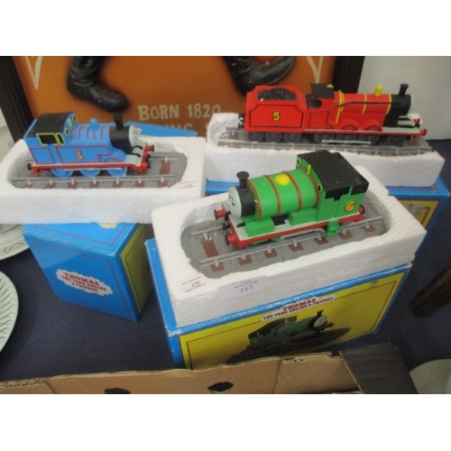 117 - 3 THOMAS THE TANK ENGINE AND FRIENDS ENGINE FIGURES