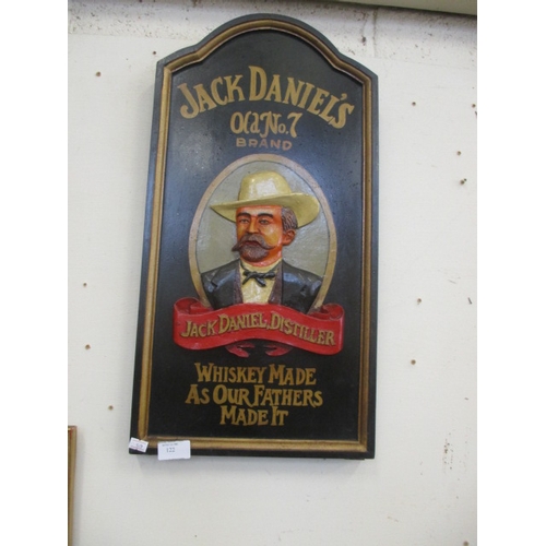 122 - PUB SIGN JACK DANIEL'S, WHISKY MADE AS OUR FATHERS MADE IT WOODEN WALL PLAQUE