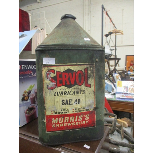 340 - SERVOL OIL CAN, MORRIS'S, SHREWSBURY