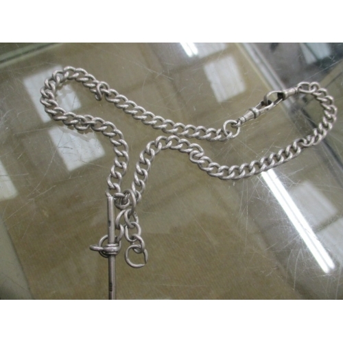 38 - ALBERT WATCH CHAIN WITH SILVER HALLMARK