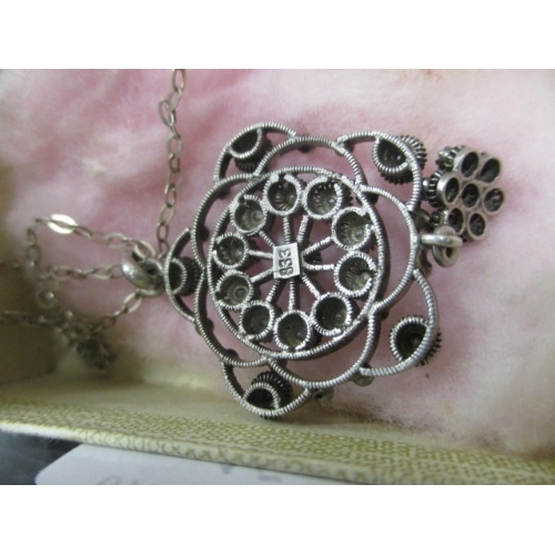 45 - NECKLACE WITH DIAMANTE  DECORATION