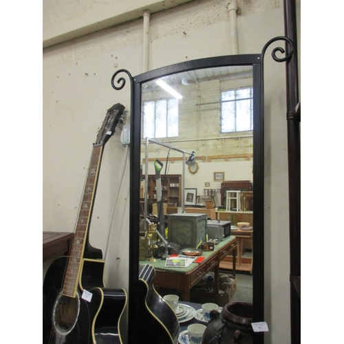 99 - WROUGHT IRON FRAMED WALL MIRROR