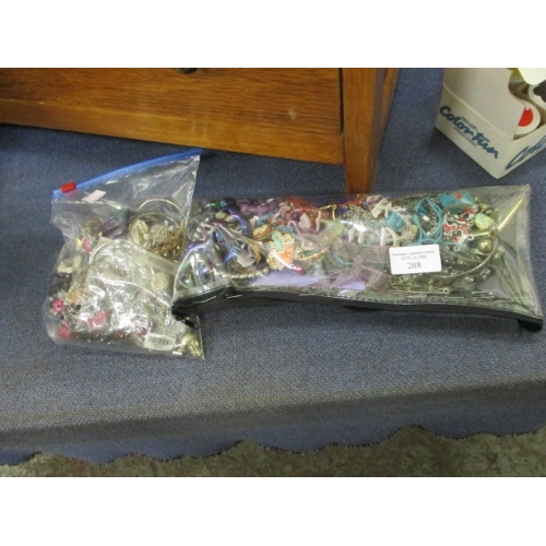 208 - 2 PACKS OF MIXED COSTUME JEWELLERY