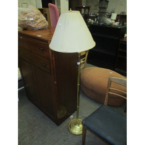 204 - GOLD COLOURED STANDARD LAMP