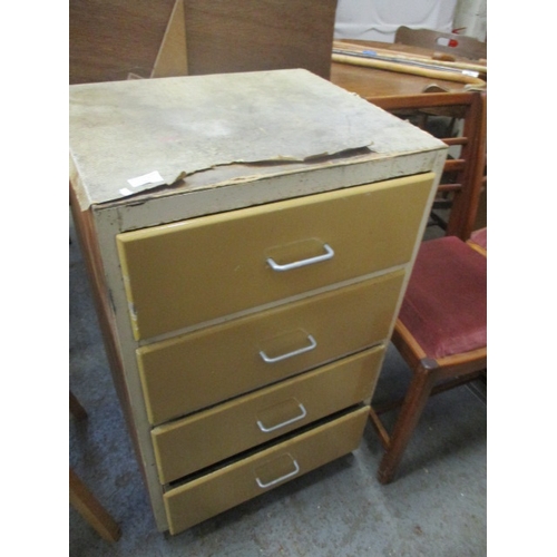 284 - RETRO 4 DRAWER KITCHEN CHEST