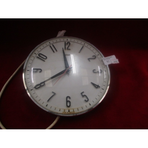 82 - VINTAGE METAMEC ELECTRIC WALL CLOCK