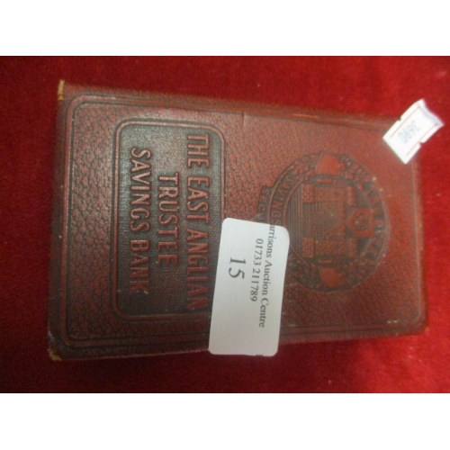 27 - EAST ANGLIA TRUSTEE SAVINGS BANK BOOK PIGGY BANK