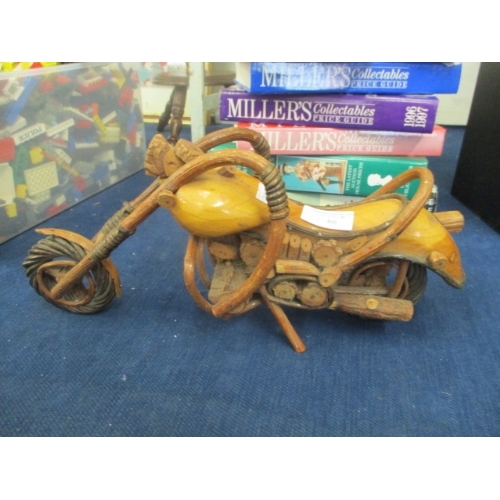 66 - WOODEN MOTORBIKE ORNAMENT