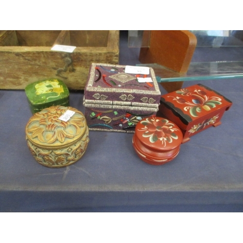 93 - 5 SMALL DECORATIVE BOXES