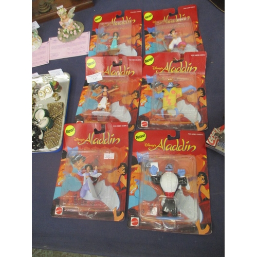 115 - 6 SEALED DISNEY ALADDIN COLLECTIBLE FIGURES