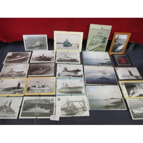 85 - COLLECTION OF POST CARDS AND PHOTOS OF NAVAL WAR SHIPS AND MORE