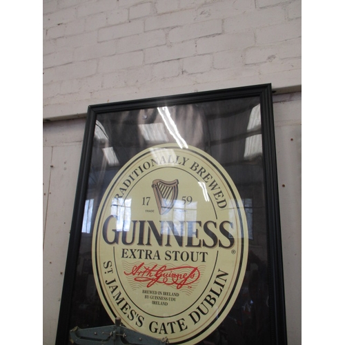 71 - VERY LARGE FRAMED AND GLAZED ADVERTISING POSTER FOR GUINNESS