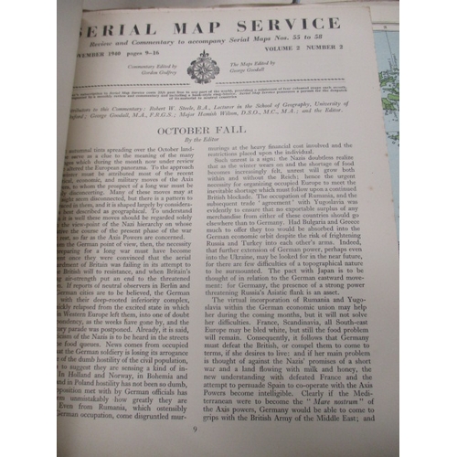 56G - SERIAL MAP SERVICE 1940-1942 -  MAPS/REVIEWS, COMMENTRIES ETC