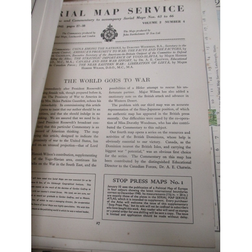 56G - SERIAL MAP SERVICE 1940-1942 -  MAPS/REVIEWS, COMMENTRIES ETC