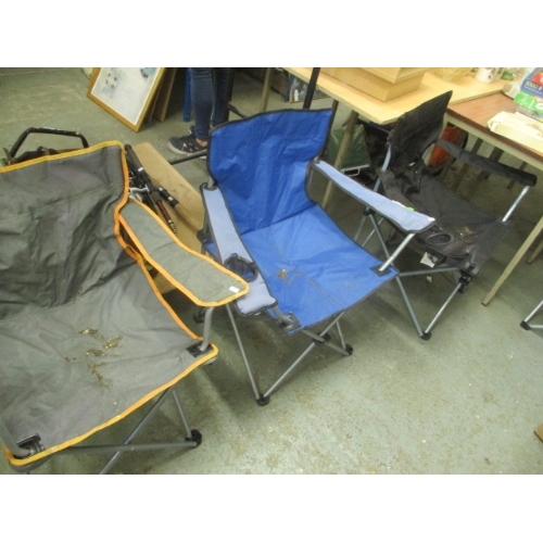 483 - 4 FOLDING FISHING CHAIRS