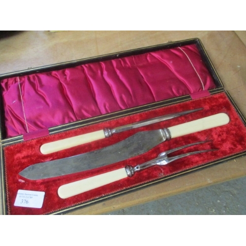 78 - BOXED CARVING SET WITH STEEL