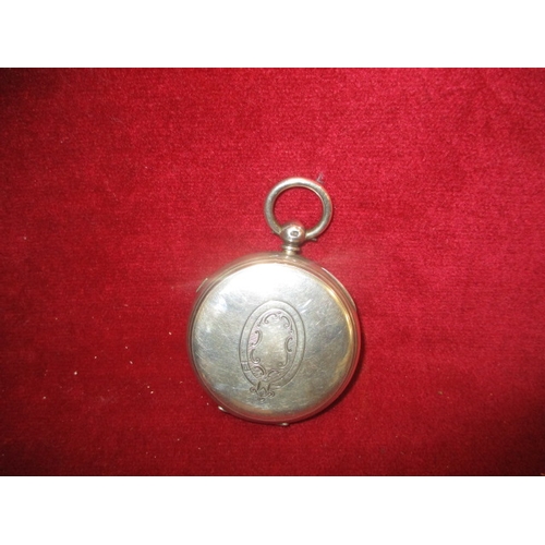 14 - SILVER HALLMARKED CENTRE SECONDS CHRONOGRAPH POCKET WATCH