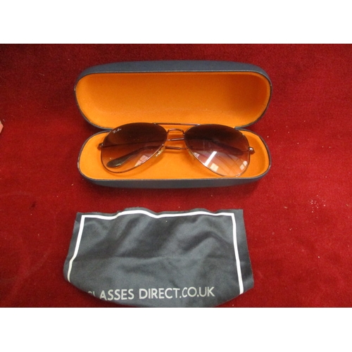 43 - PAIR OF RAY BAN SUNGLASSES IN CASE