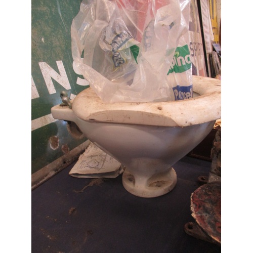 139 - MARINE TOILET FROM A SAILING YACHT MADE IN THE 1920S ALL THE BITS TO PUT IT TOGETHER