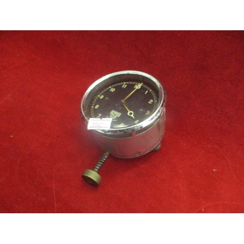 136 - SMITHS AVIATION VINTAGE CAR CLOCK 1920's IN WORKING ORDER