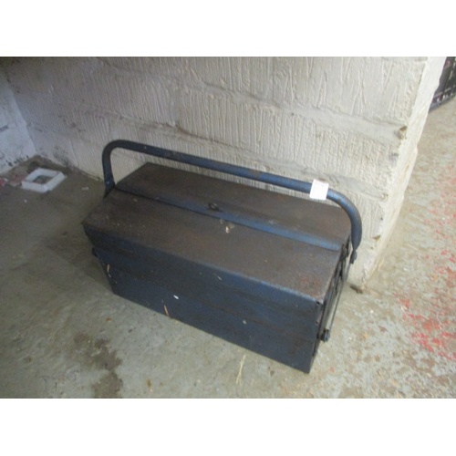 146 - BLUE METAL CANTILEVER TOOL BOX